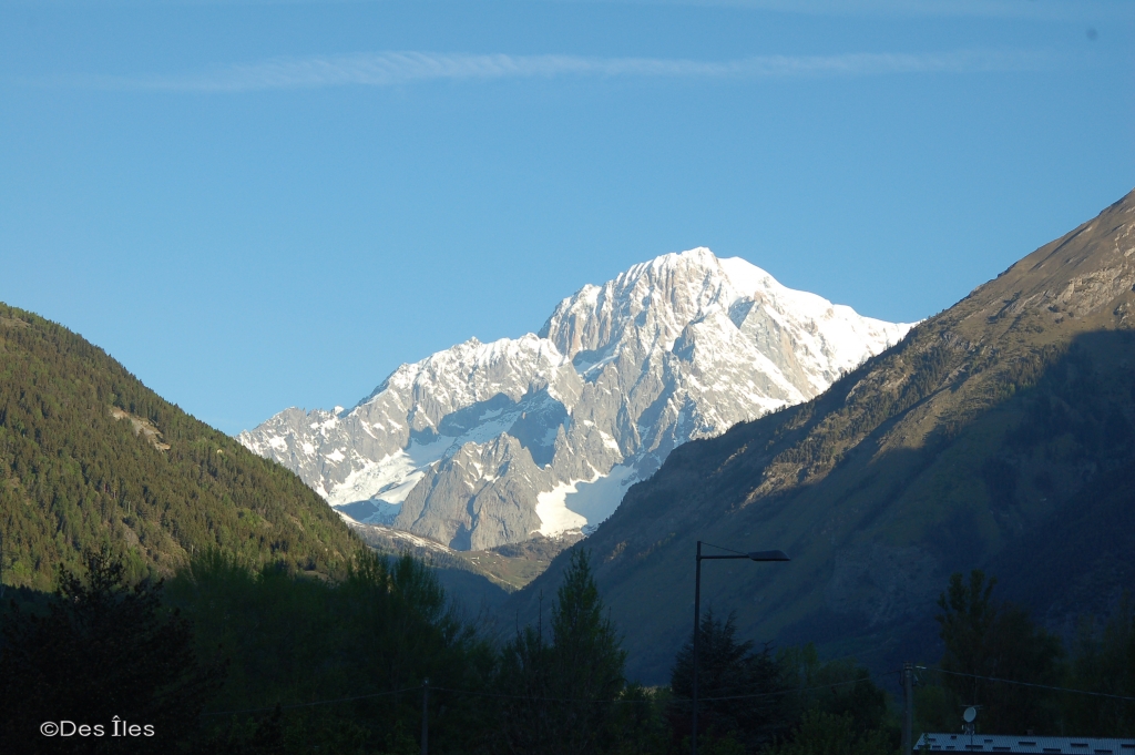 Monte Bianco visto da La Salle