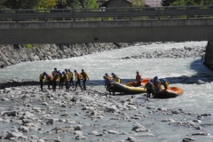 rafting sulla Dora a Morgex